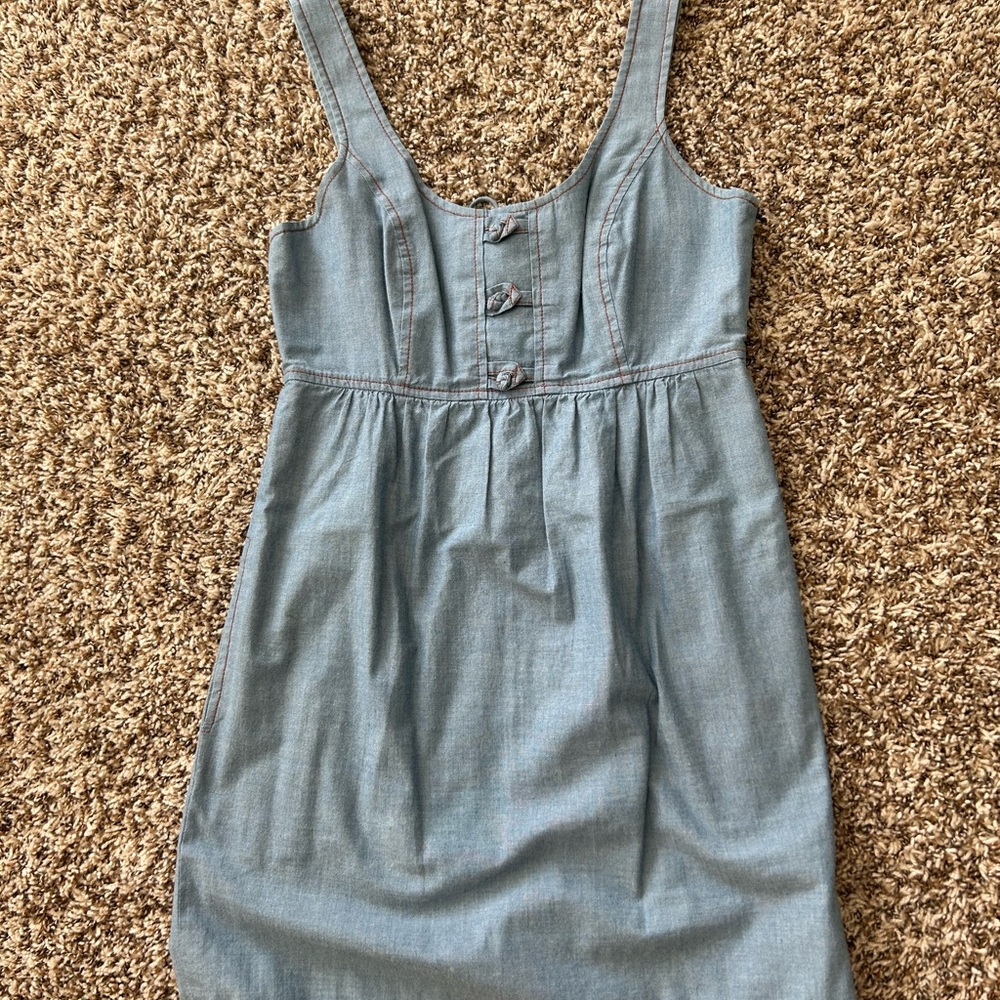 Tibi Light Blue Denim Dress